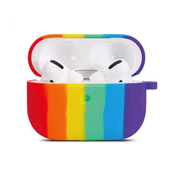 Funda para AirPods Pro colores arcoiris de silicona - carcasas para auriculares