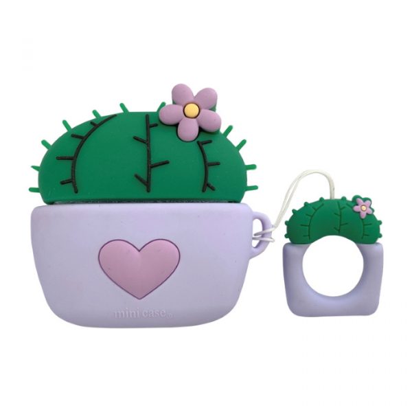Funda para AirPods Pro cactus con flor