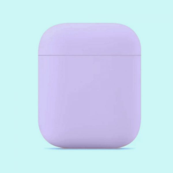Funda AirPods 1 y 2 de silicona de color lila